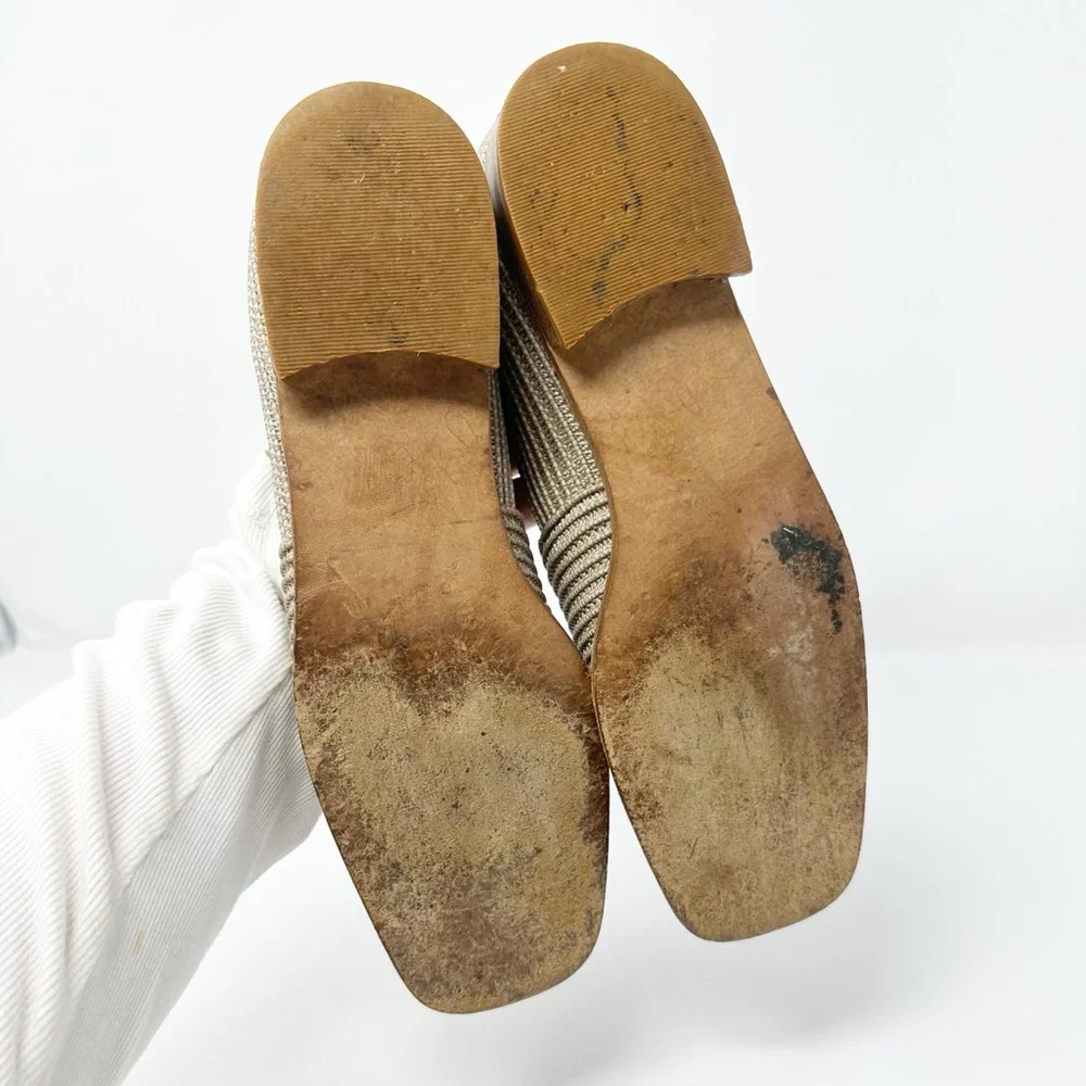 STUART WEITZMAN WOVEN STRETCH TASSEL LOAFER‎ 7N